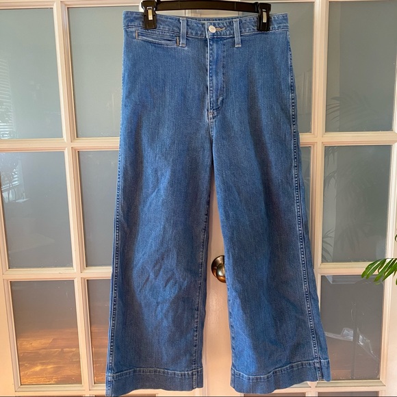 Madewell Denim - EUC Women’s 28 Madewell Emmett Wide-Leg Crop Jeans